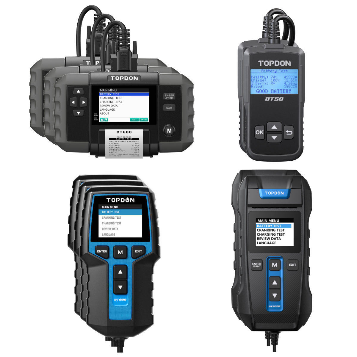 TOPBNDL1 - Topdon Battery Tester Bundle - 10 Testers