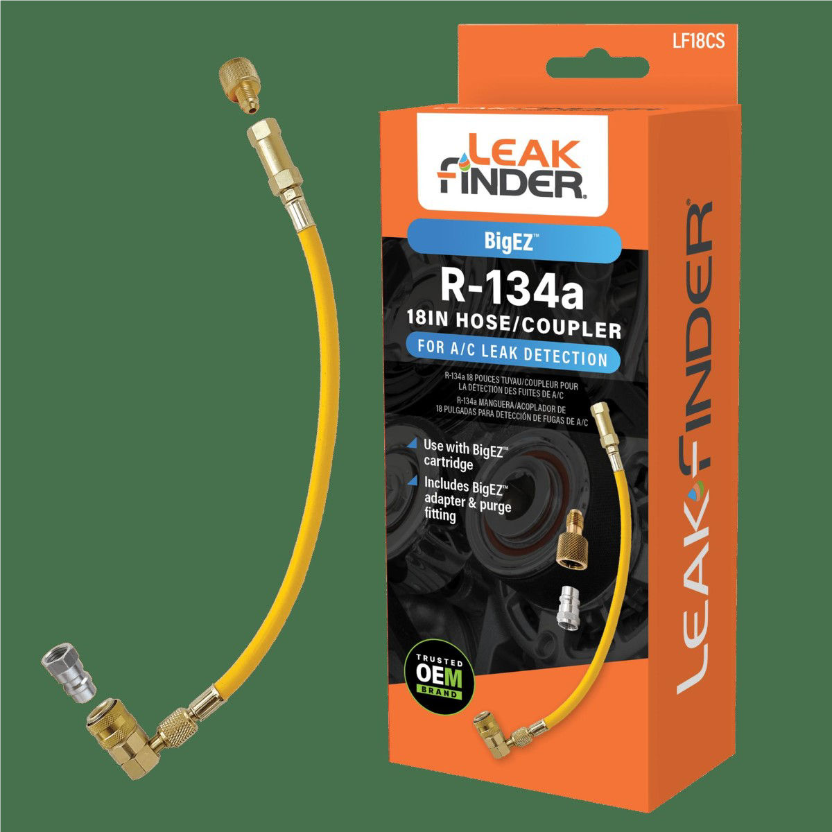 Tracer Products BigEZ R-134a 18 Inch Hose/Coupler
