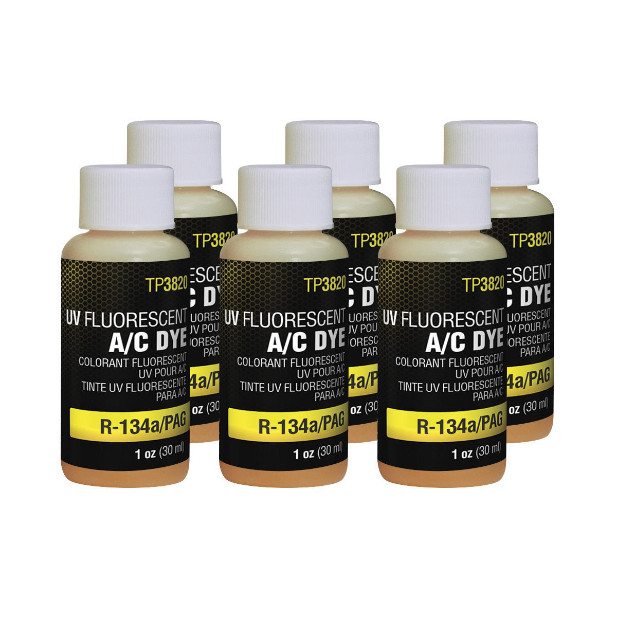 Tracer Products 1 Oz Bottles R-134a/pag A/c Dye 6 Pack