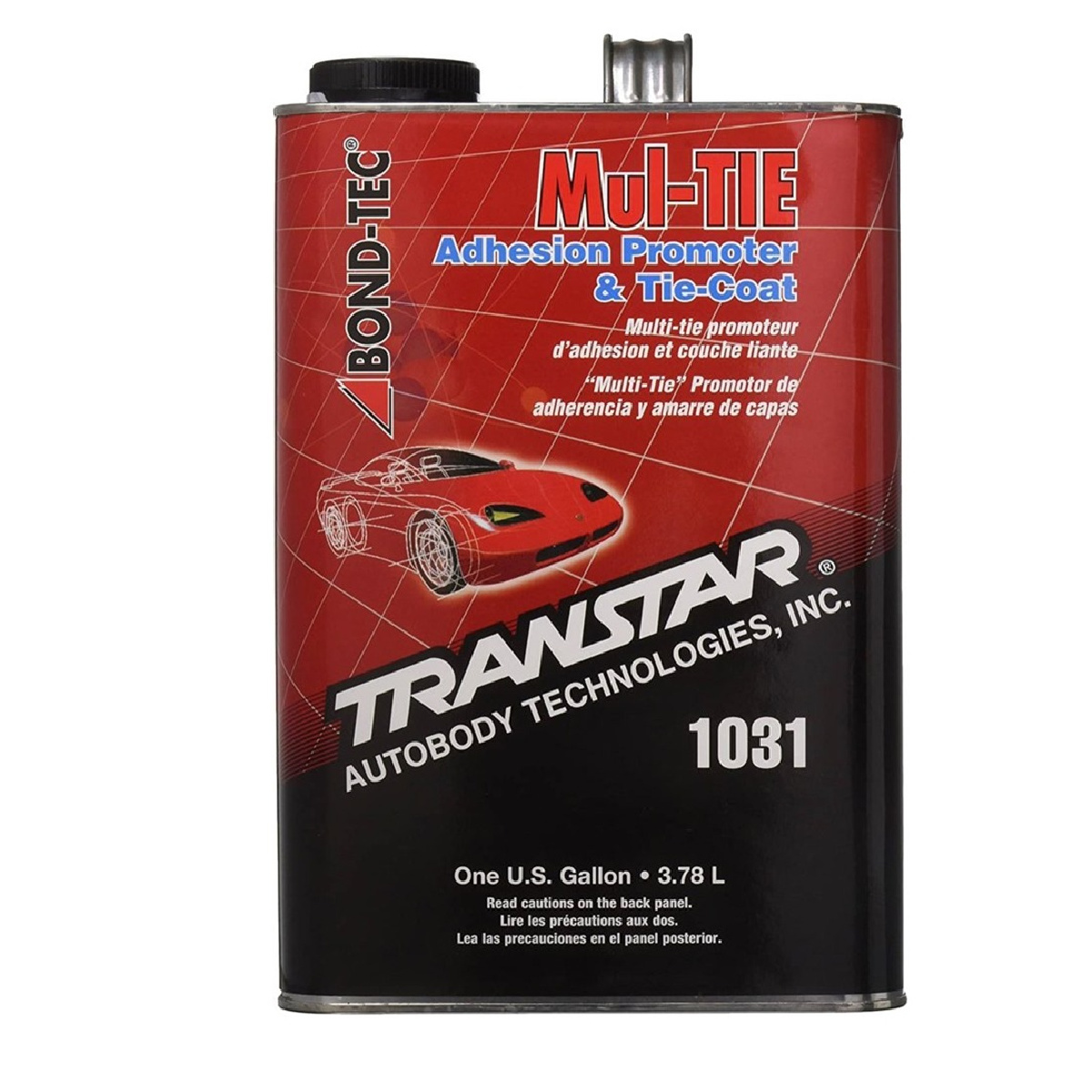 Transtar Autobody Products 1031 - Mul-TIE Adhesion Promoter - 1 Gallon Can - Amber - Liquid