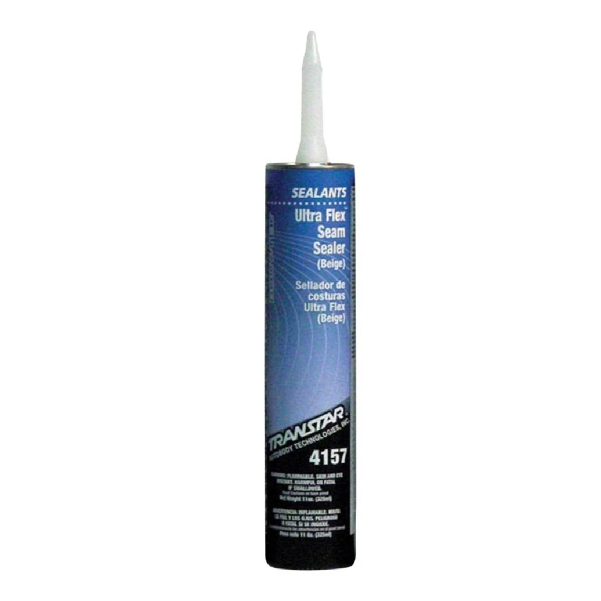 Transtar Autobody Products 4157 - Ultra Flex Seam Sealer - 11 oz Cartridge - Beige - Pasty Solid