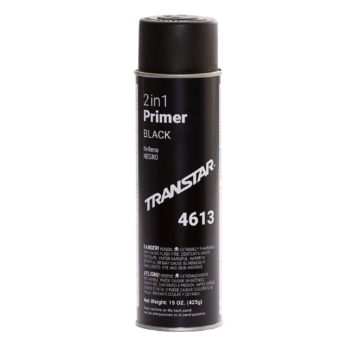 Transtar Autobody Products 4613 2 in 1 Primer, 20 oz Aerosol Can, Black, 15 to 20 min Dry Curing
