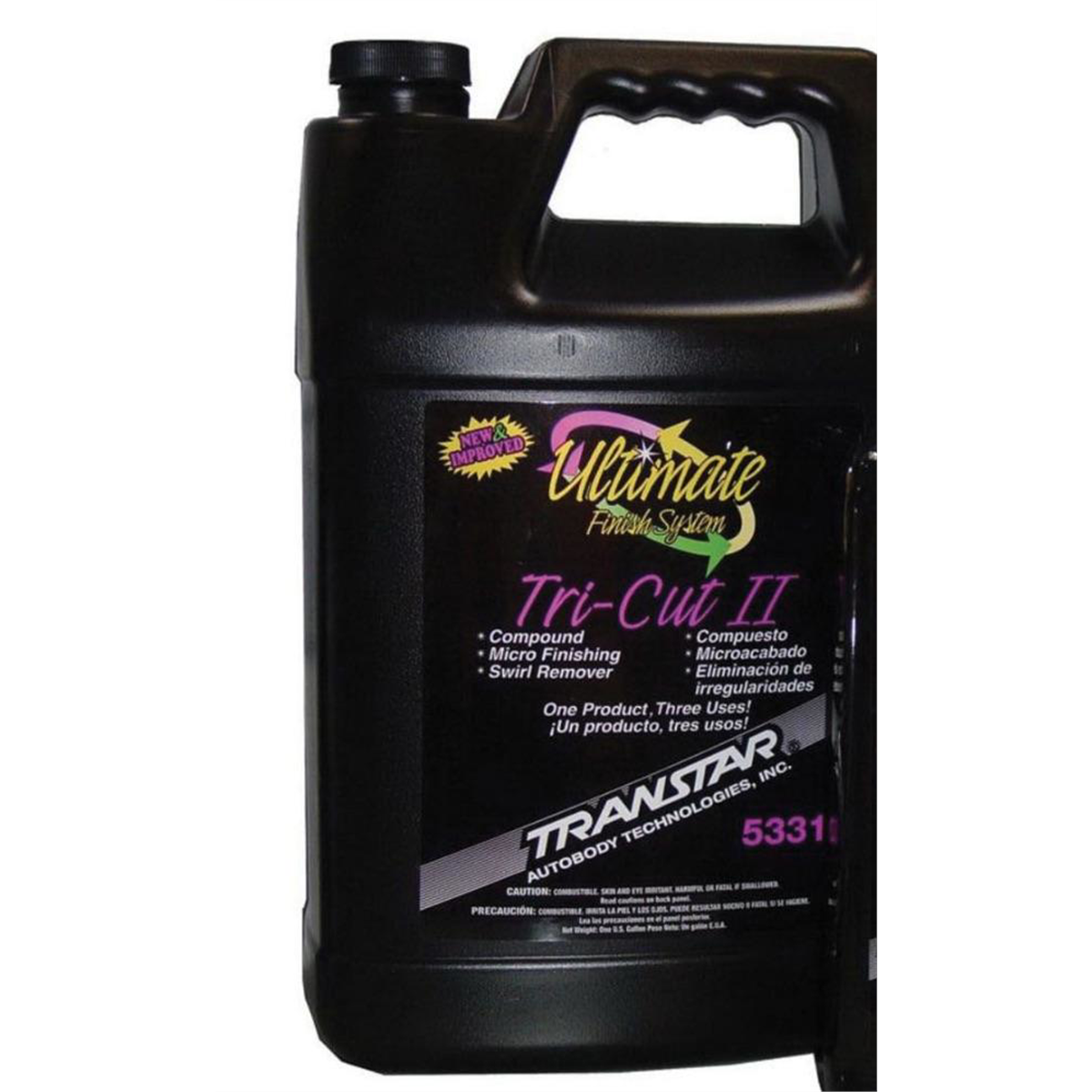 Transtar Autobody Products 5331 - Tri-Cut Compound - 1 Gallon Can - Glossy White - Liquid