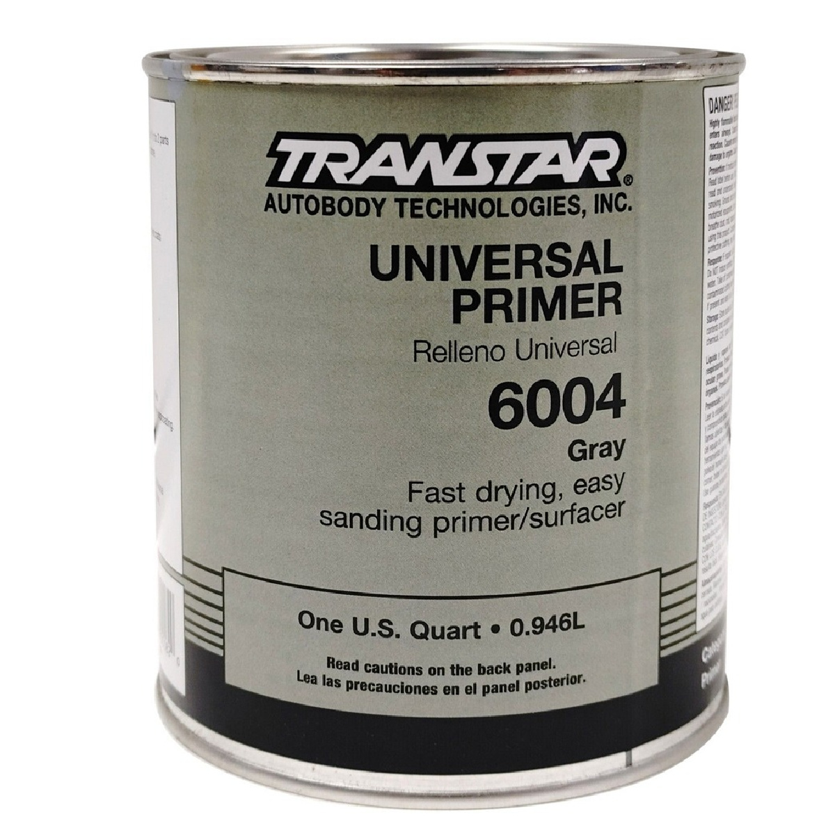 Transtar Autobody Products 6004 - Universal Primer - 1 qt Can - Gray - 1:1-1 1/2 Mixing - 388 sq-ft/ Gallon at 1 mil Coverage