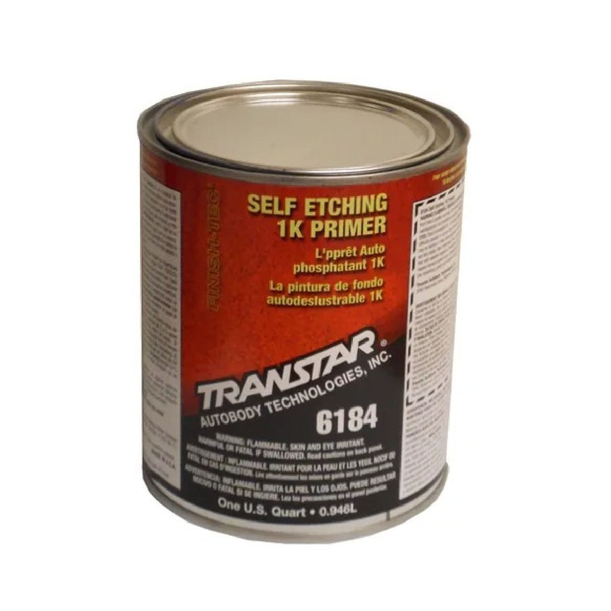 Transtar Autobody Products 6184 - Self-Etching 1K Primer - 1 qt Can - Olive Green