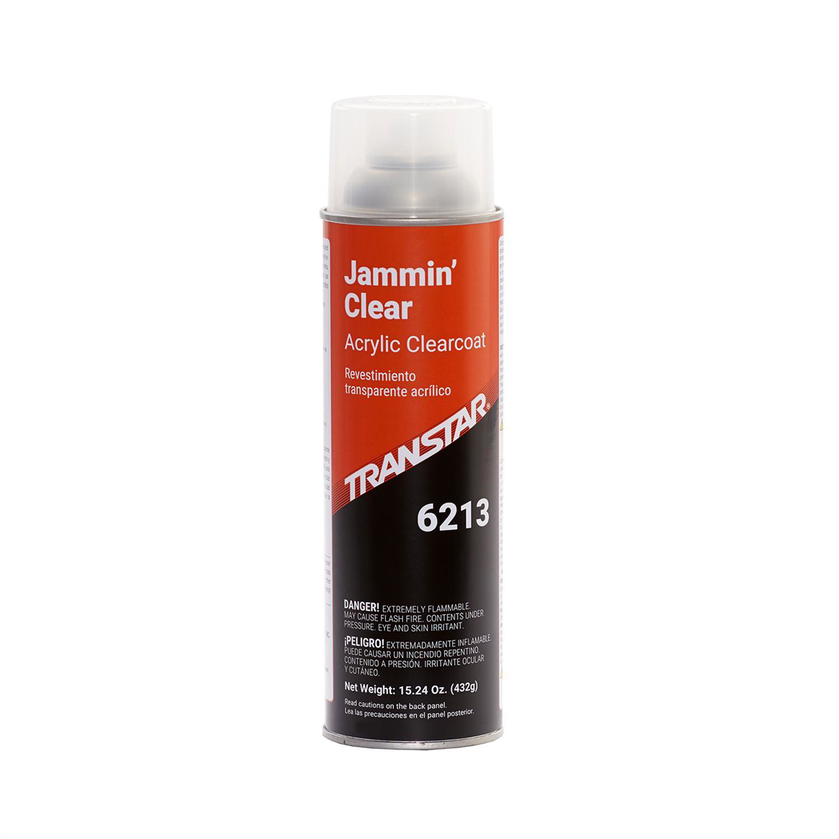 Transtar Autobody Products 6213 Fast Drying Jammin Clear Aerosol Can - 16 oz Net Weight - Clear