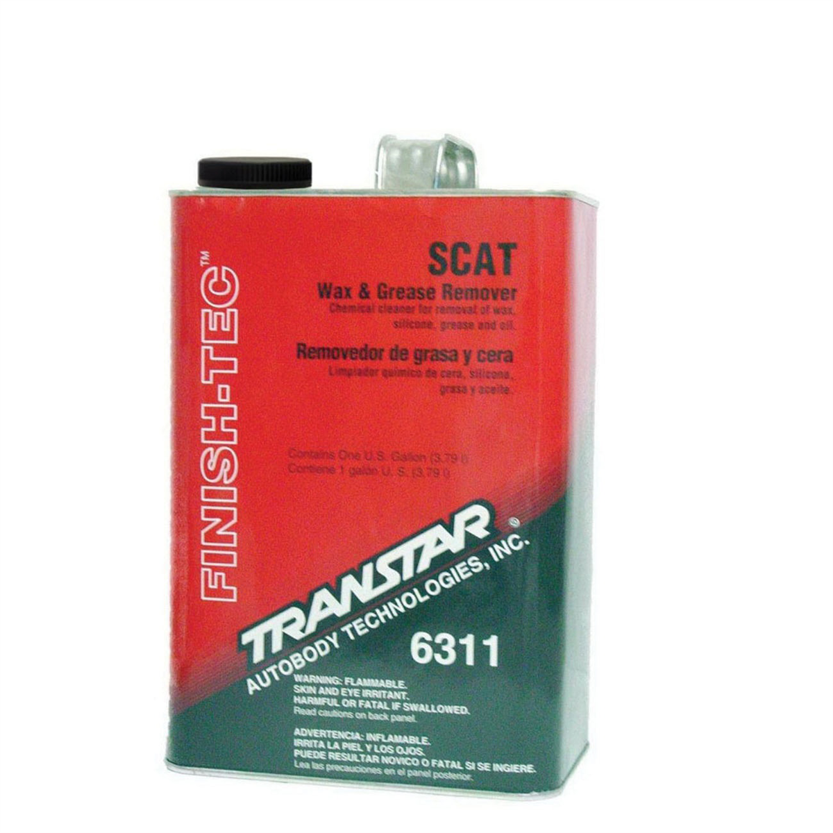 Transtar Autobody Products 6311 - SCAT Wax and Grease Remover - 1 Gallon Can - Clear - 788 g/L VOC
