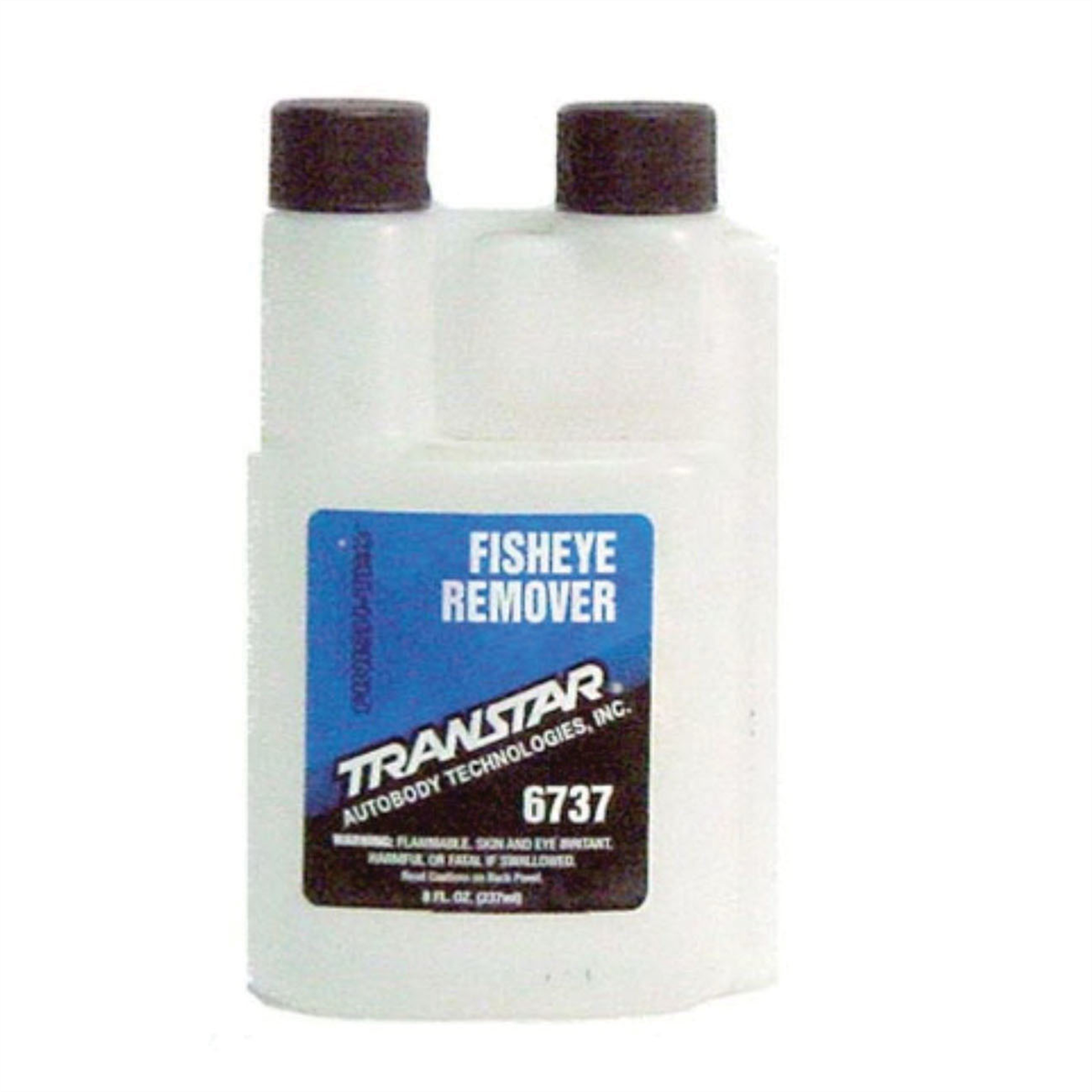 Transtar Autobody Products 6737 - Fisheye Remover - 8 oz Twin Neck Bottle - Clear