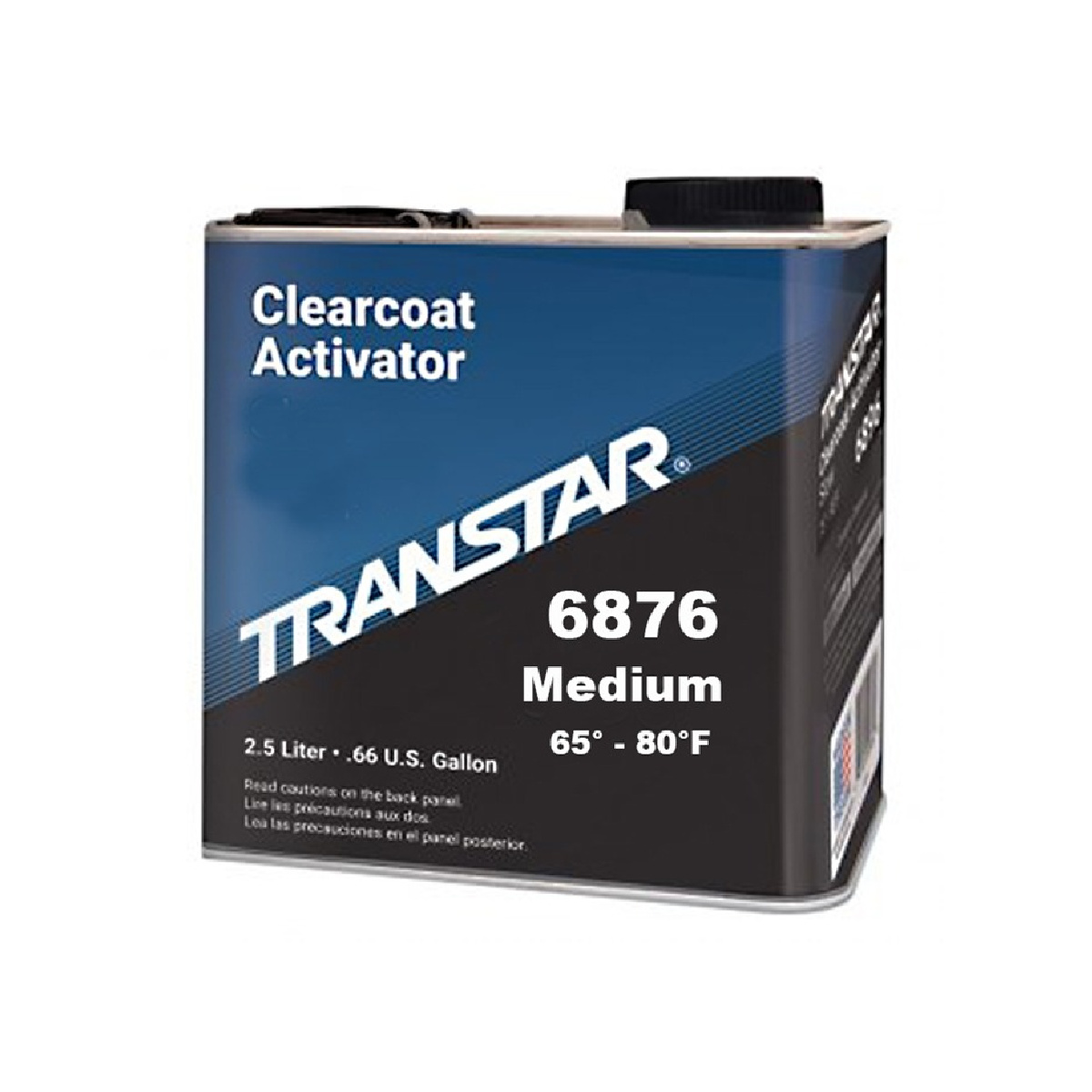 Transtar Autobody Products 6876 - 6800 Series Medium Lightning Clear Coat Activator - 2.5 L - Clear - Liquid