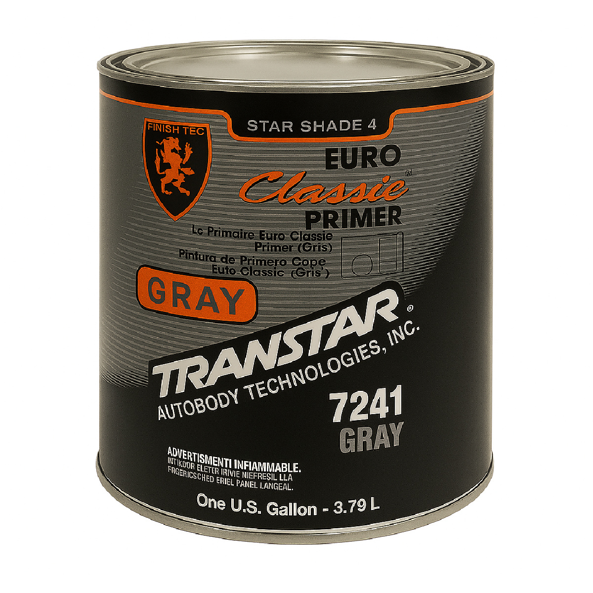 Transtar Autobody Products 7241 - Euro Classic Primer - 1 Gallon Can - Gray - 4:1 or 4:1:1 Mixing
