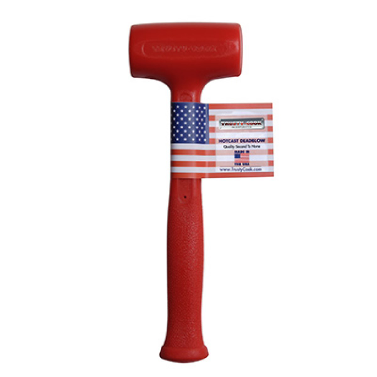 Trusty Cook Inc. 21 oz Soft Face Dead Blow Hammer - Model 1 - Red