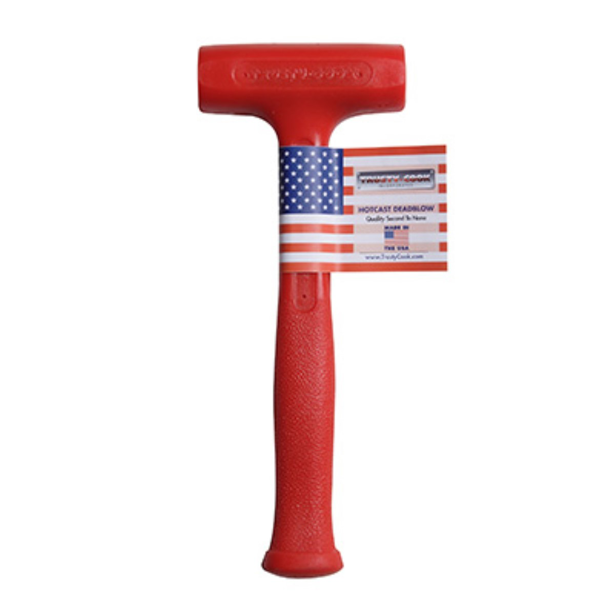 Trusty Cook Inc. 22 oz Soft Face Slimline Dead Blow Hammer - Model S2 - Red