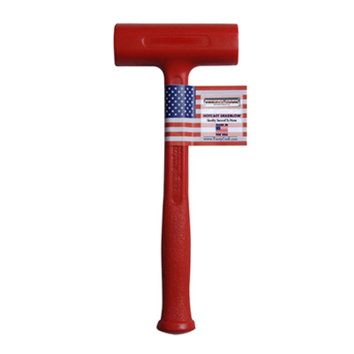 Trusty Cook Inc. 26 oz Soft Face Slimline Dead Blow Hammer - Model S3 - Red