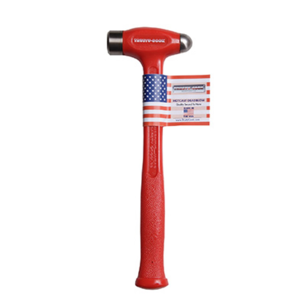 Trusty Cook Inc. 26 oz Ball Peen Dead Blow Hammer - Model TC26BP - Red
