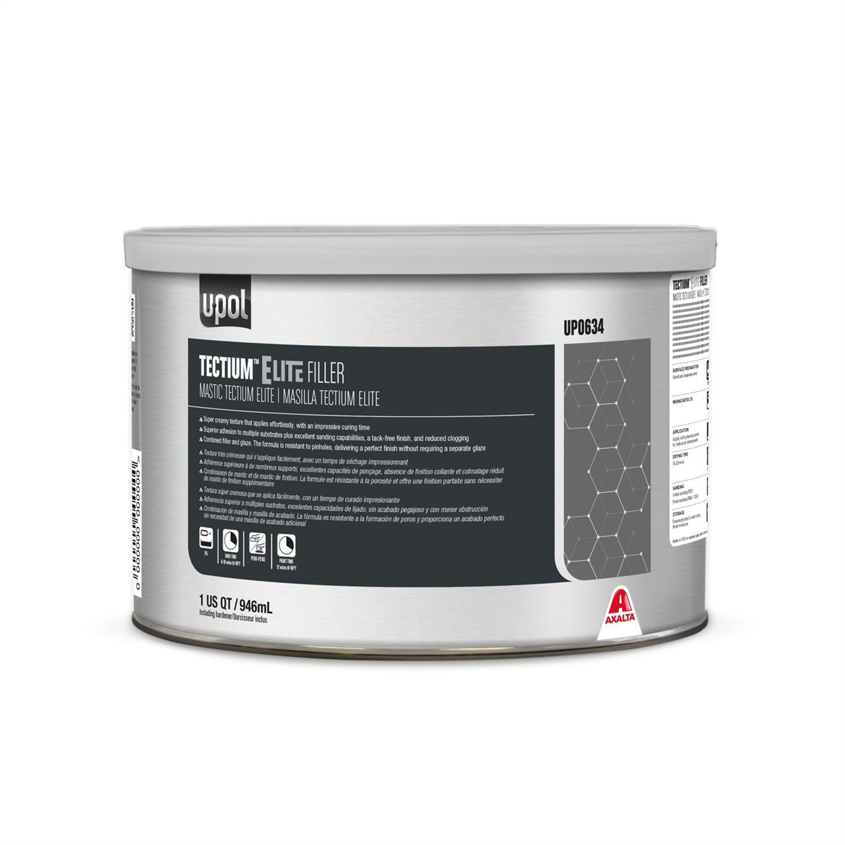 U Pol Products TECTIUM Elite Premium Lightweight Filler, Quart