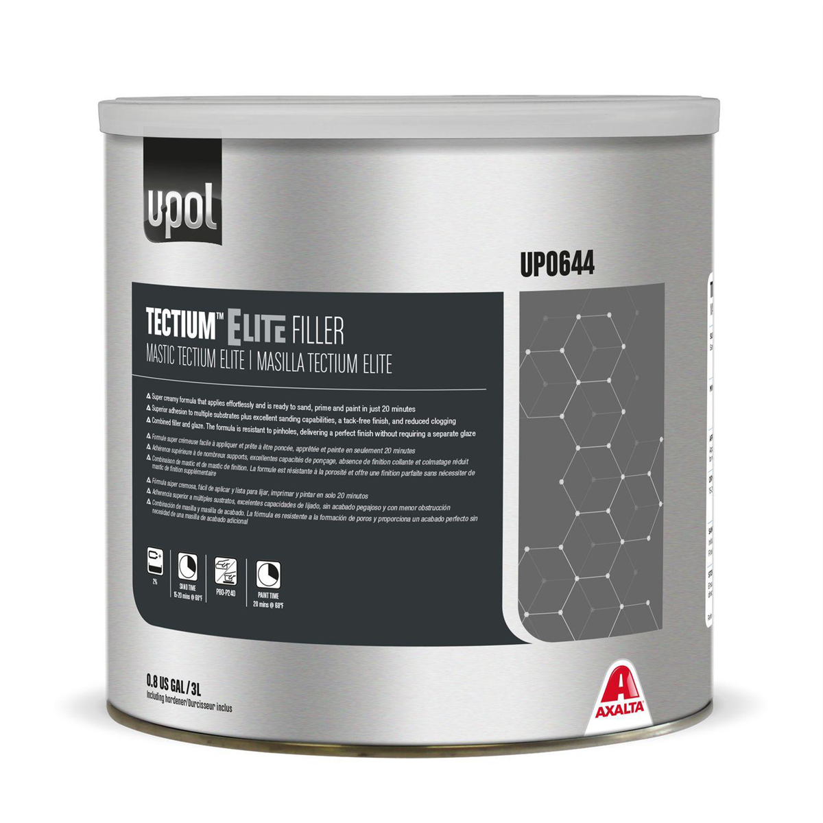 U Pol Products TECTIUM Elite Premium Lightweight Filler, 0.8 Gal