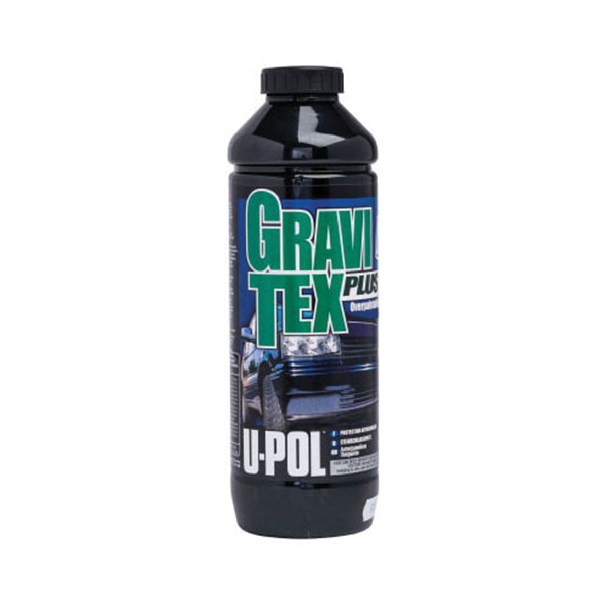 U Pol Products GRAVITEX PLUS UP0723 HS Stone Chip Protector, 1 L Bottle, Gray, 4 to 6 hr Curing