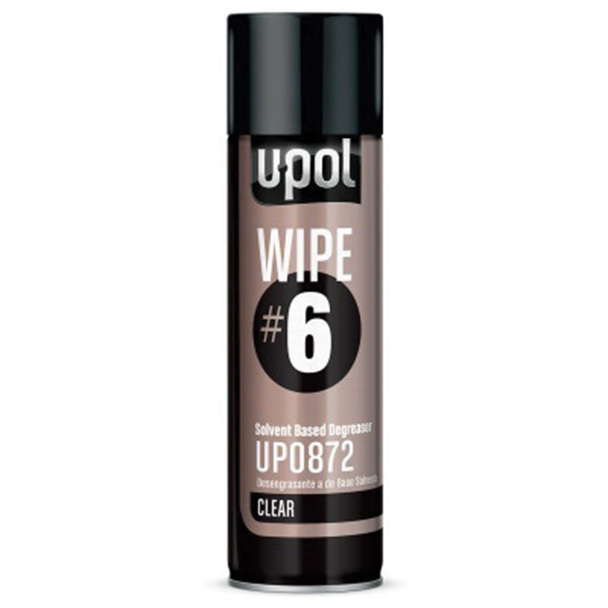 U Pol Products WIPE#6 UP0872 Solvent Based Degreaser, 450 mL Aerosol Can, Clear