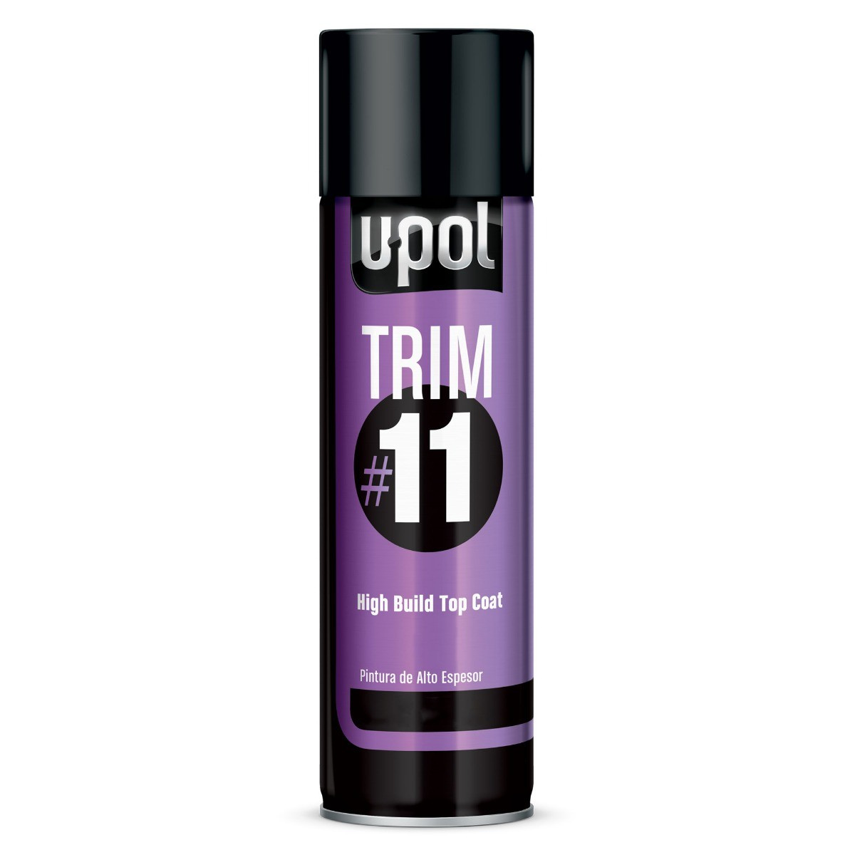 U Pol Products Trim  Number 11 UP0880 High Build Top Coat, 450 mL Aerosol Can, Metallic Steel, 48.4 Square Foot Coverage