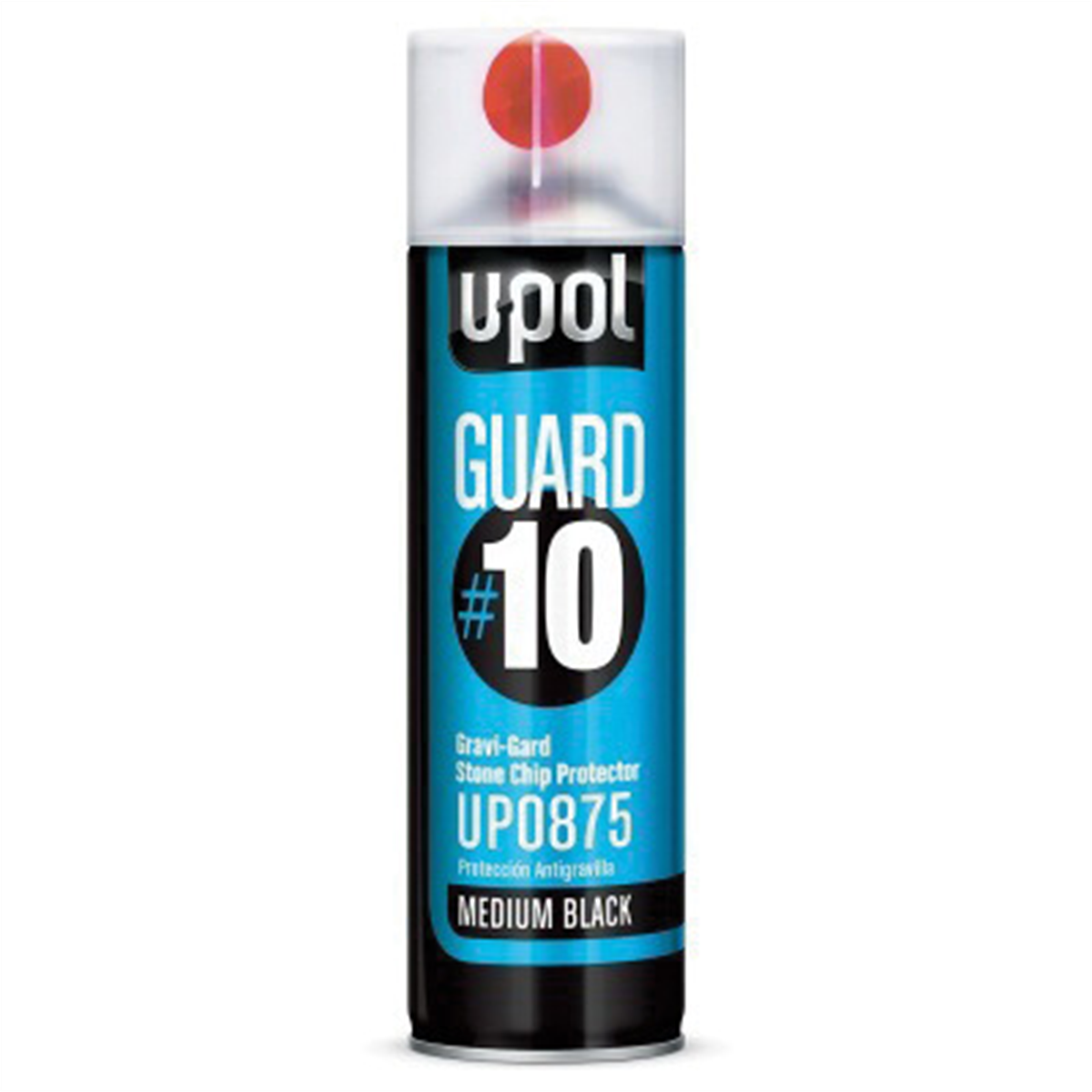 U Pol Products Guard #10 UP0884 Gravi-Gard Stone Chip Protector, 450 mL Aerosol Can, Gray, Textured, 43 sq-ft/Unit Coverage