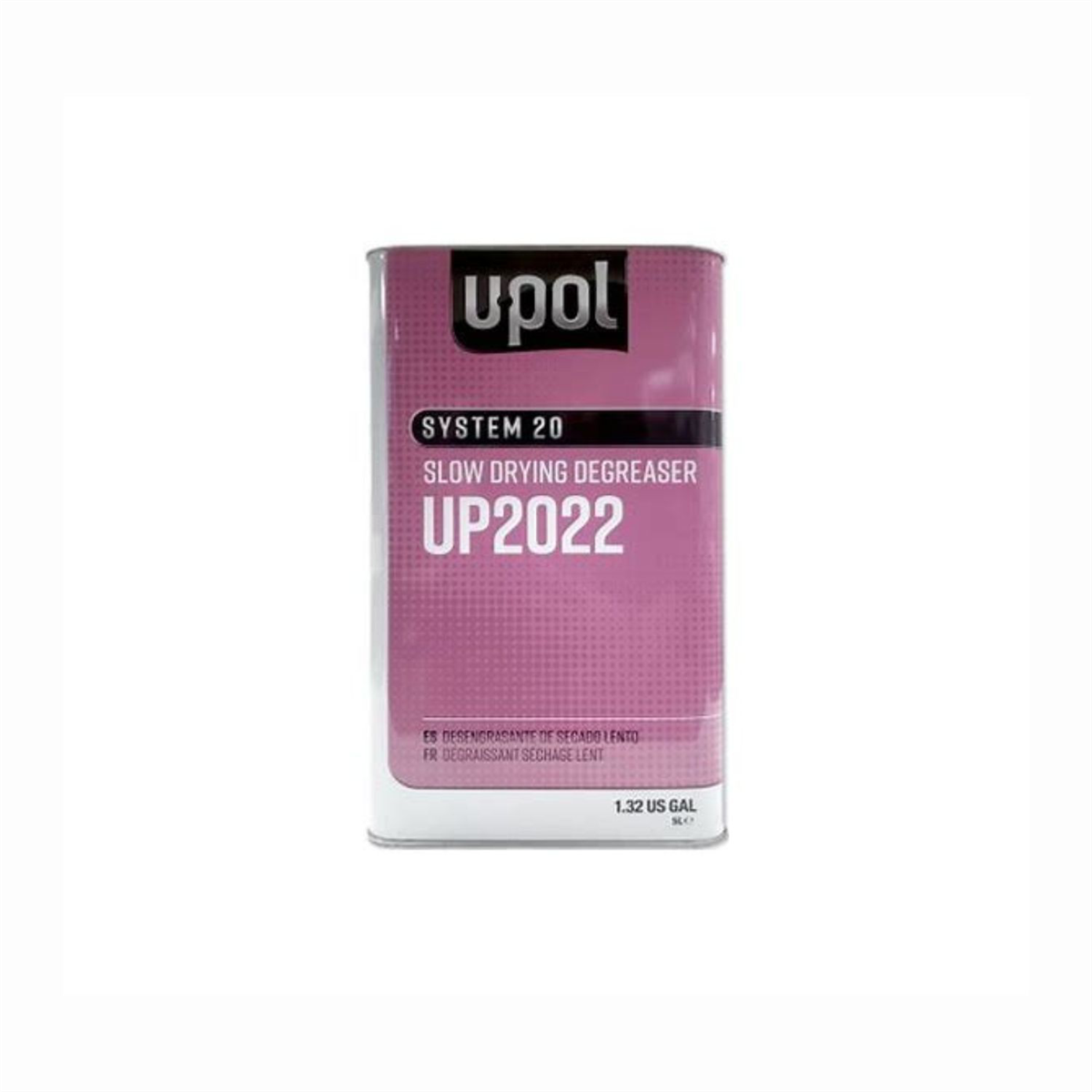 U Pol Products SYSTEM 20 UP2022 Slow Drying Solvent Based Degreaser, 5 L Tin, Clear