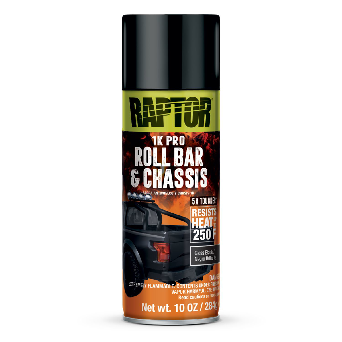 U Pol Products RAPTOR 1K Roll Bar & Chassis Gloss Black 10oz