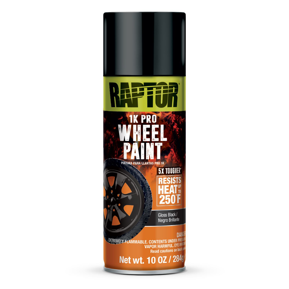 U Pol Products RAPTOR 1K Wheel Paint Gloss Black 10oz