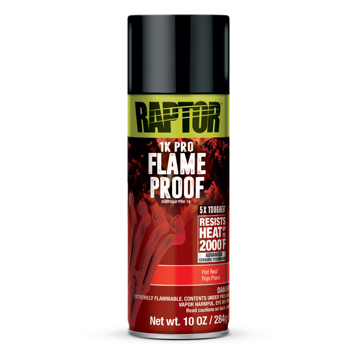 U Pol Products RAPTOR Flameproof Flat Red 10oz