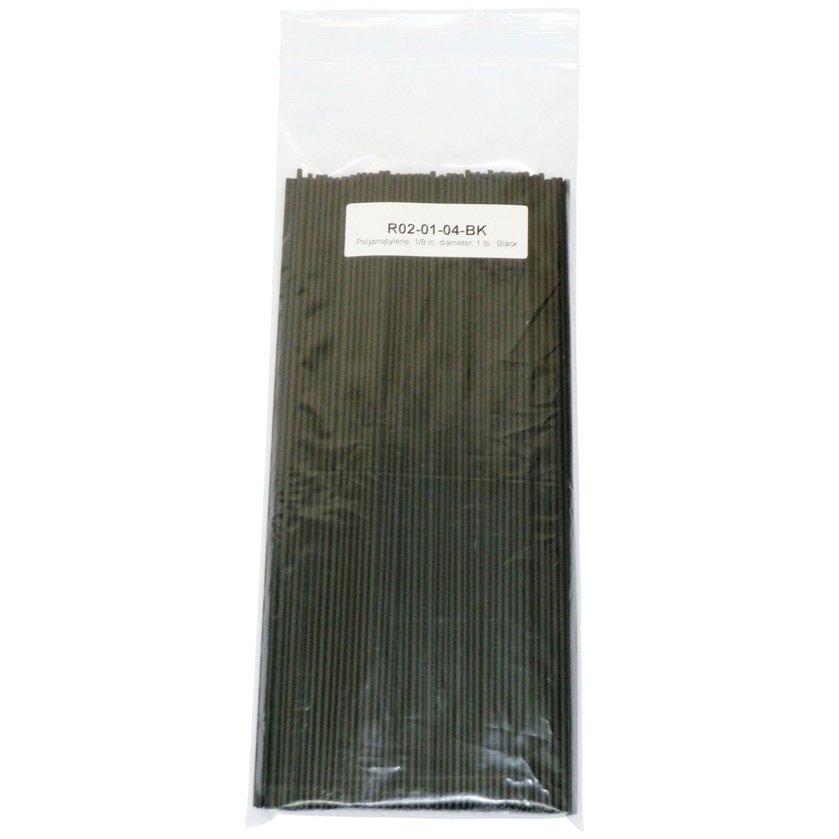 Urethane Supply Co. Polyvance R02-01-04-BK Welding Rod, 1/8 in Dia x 12 in L, Round, Polypropylene, Black