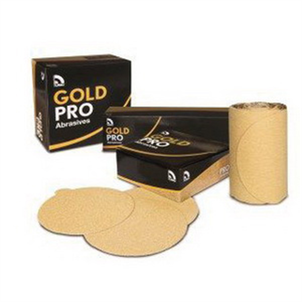 USC ABRASIVES Gold Pro 080611 Sanding Disc Roll, 6 in Dia, P220 Grit, Paper Backing, Wet/Dry, PSA Attachment