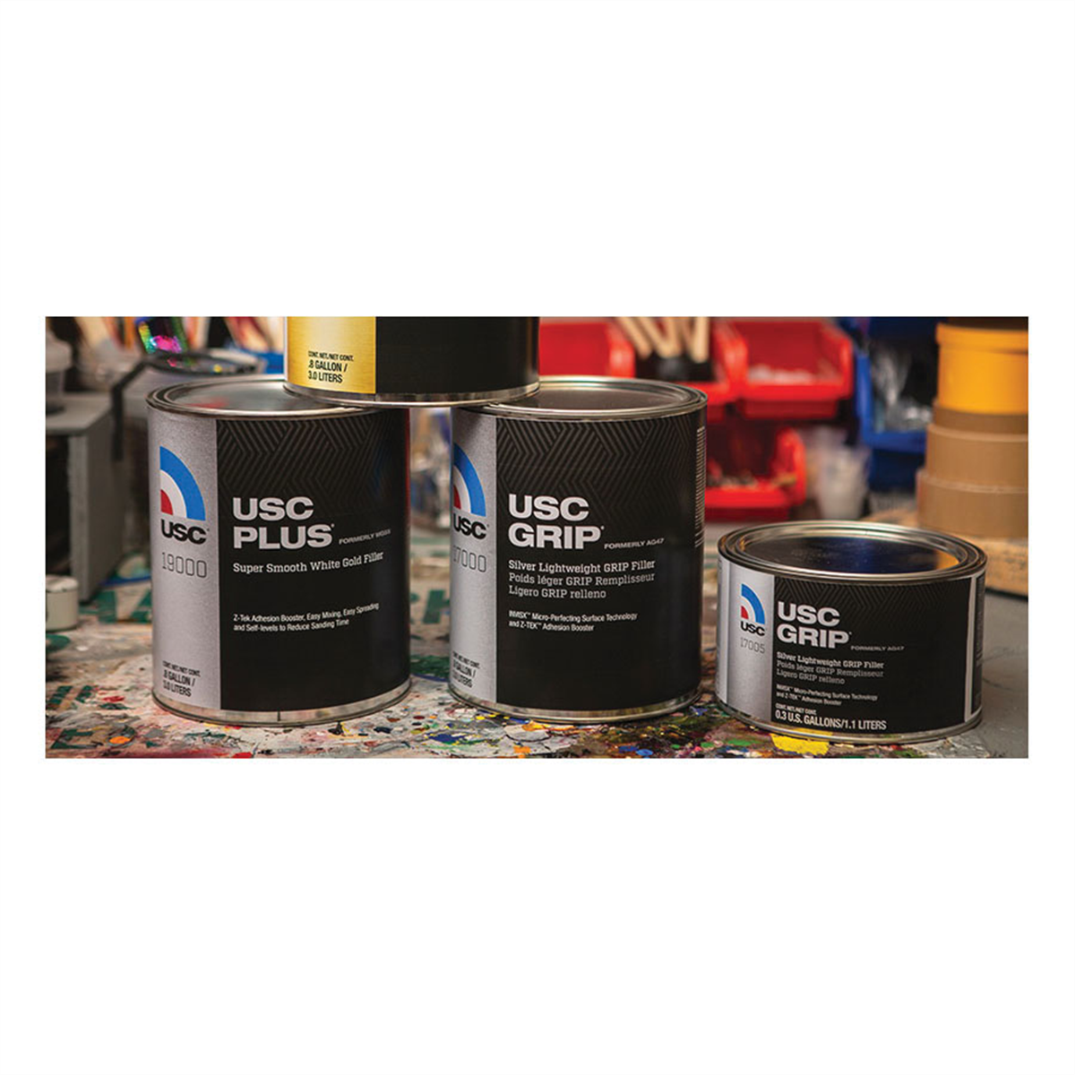US Chemical 16060B Extra Basecoat/Clear Coat, 1 gal, Dark Yellow, Paste/Gel, Extra