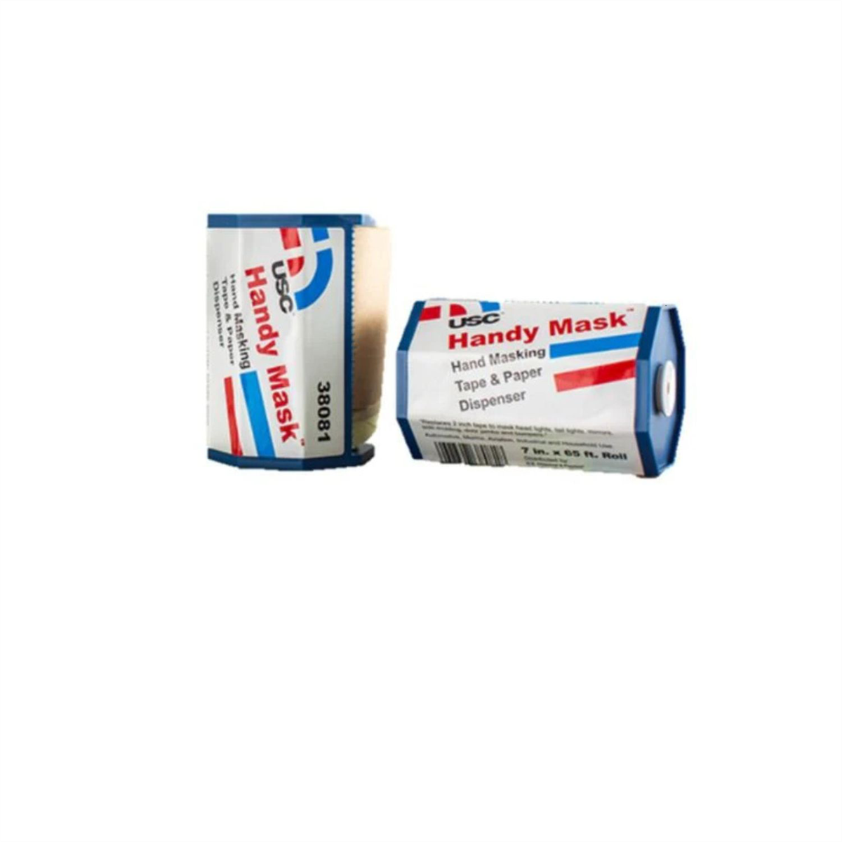 US Chemical Handy Mask 38082 Hand Masking Tape and Paper Roll, 7 in W x 65 ft L