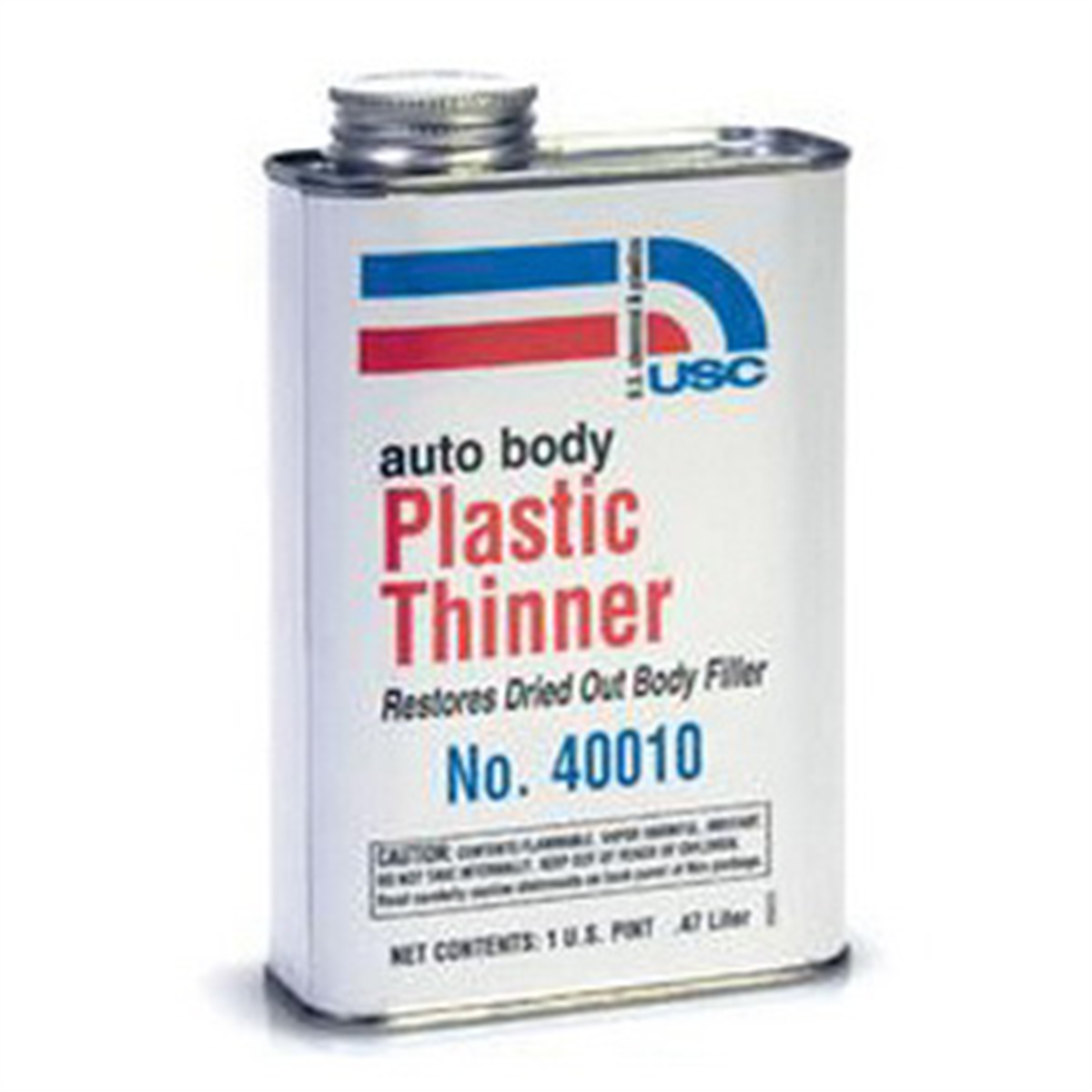 US Chemical 40010 Plastic Thinner, 16 oz Can, Amber Brown, Liquid