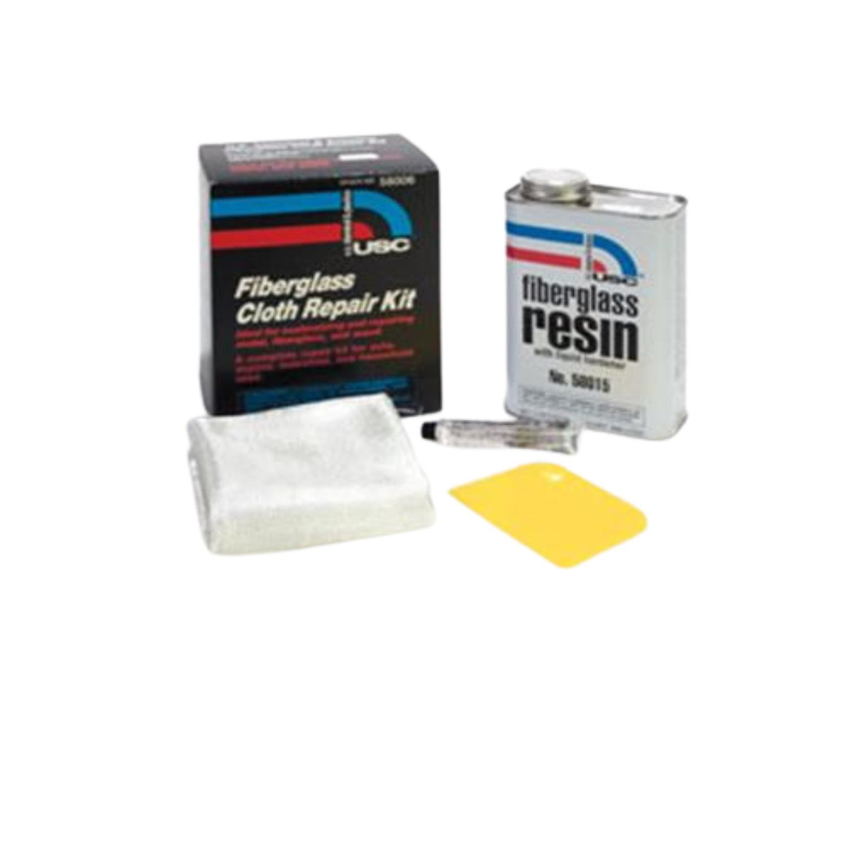 US Chemical 58005 Fiberglass Repair Kit, 1 qt, Liquid