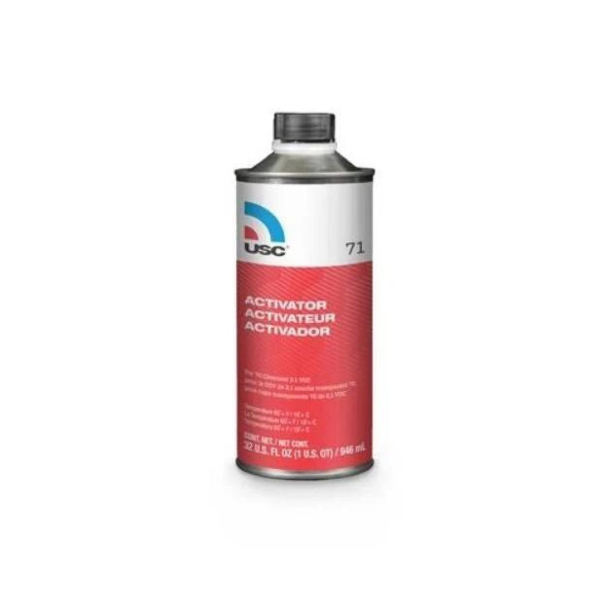 US Chemical 71-4 Activator, 1 qt, Liquid, Use With: 70 2.1 VOC Hyper Clearcoat