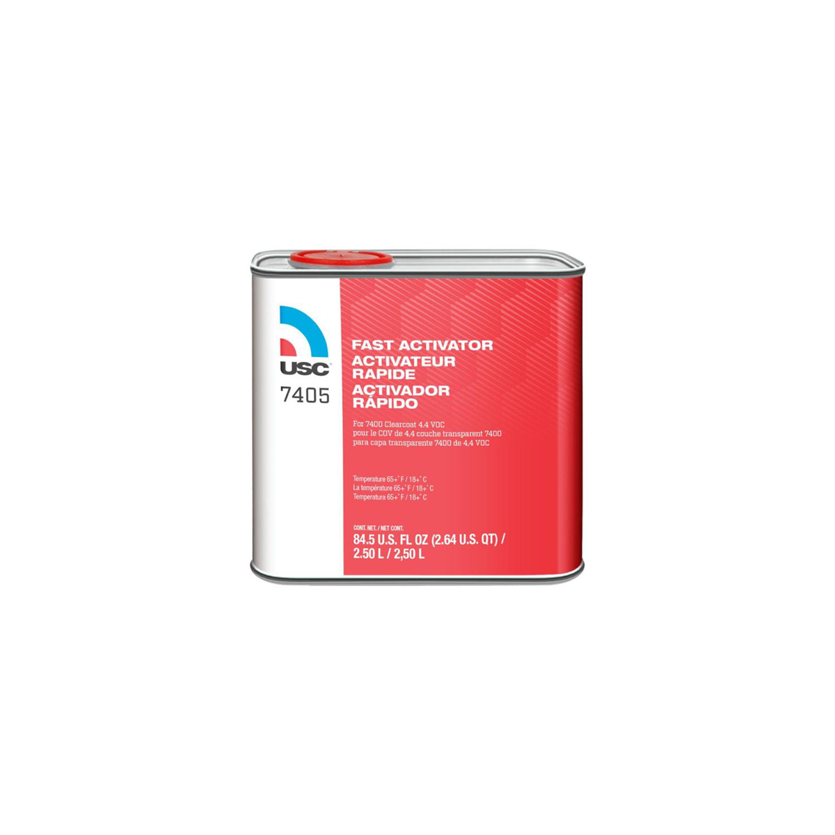 US Chemical 7405-25 Fast Activator, 2.5 L, Liquid, Use With: 7400 Euro Value Clearcoat