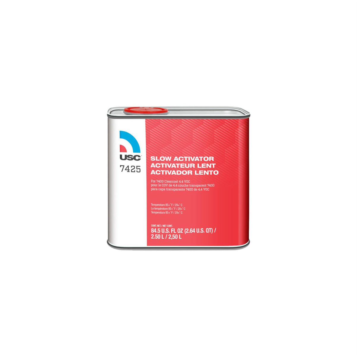 US Chemical 7425-25 Slow Activator, 2.5 L, Liquid, Use With: 7400 Euro Value Clearcoat