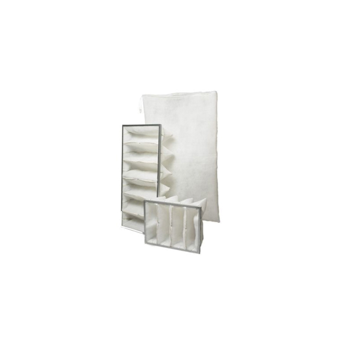 Viskon-Aire Filters 23.25"W x 47"H x 8"D Series 420 Prefilter (6 Pocket / Frame / Exact) -- Blowtherm