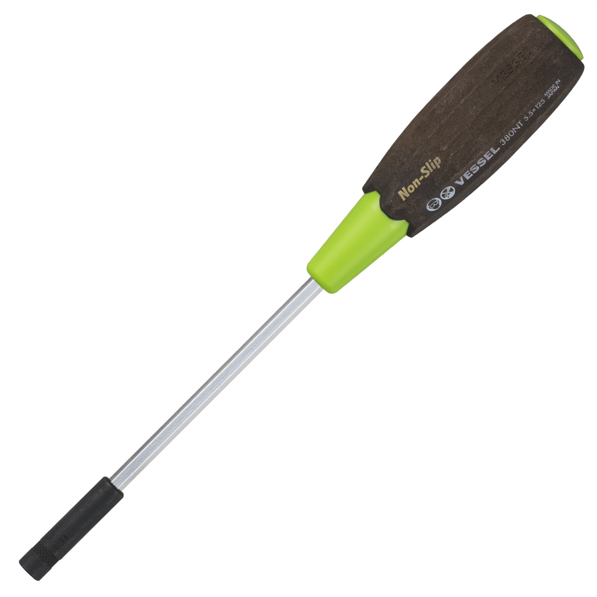 Vessel Tools No.380NT Wood-Compo Socket Screwdriver A/F 5.5x125