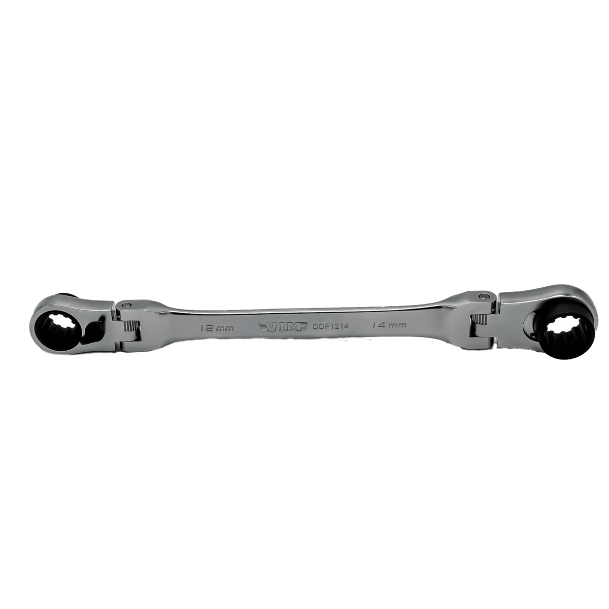 Vim Tools 12x14 Mm Double Deep Spline Flex Head Ratcheting Wrench