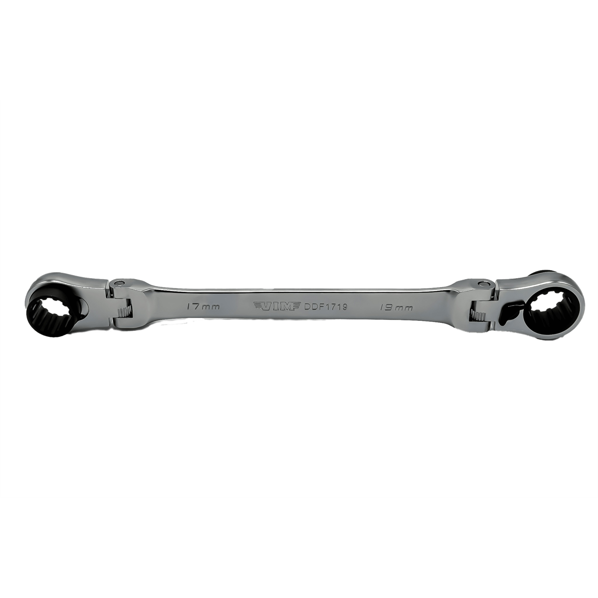 Vim Tools 17x19 Mm Double Deep Spline Flex Head Ratcheting Wrench