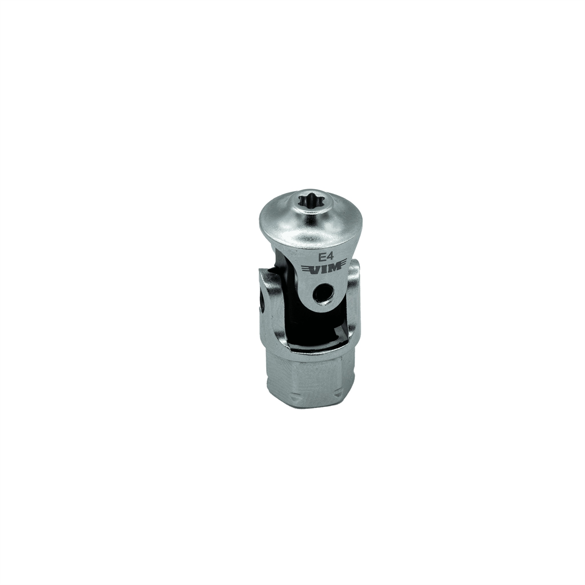 Vim Tools E4 Torx Dual Drive Stubby Uj Socket - 1/4 Inch X 11 Mm Drive