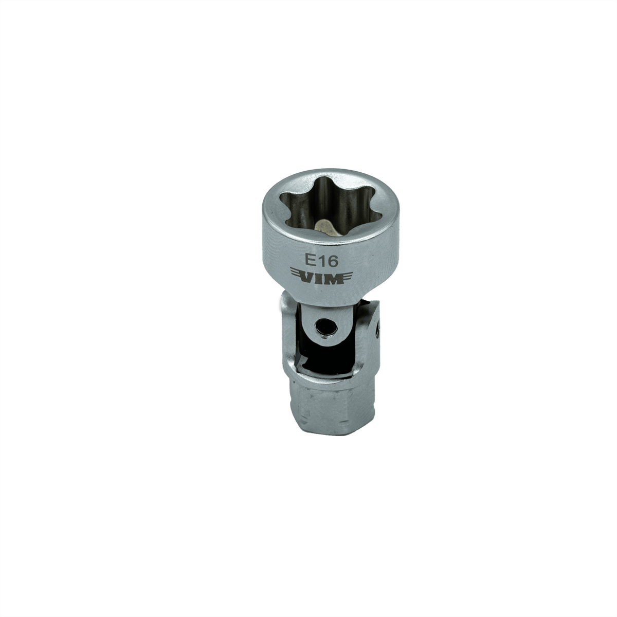 Vim Tools E16 Torx Dual Drive Stubby Uj Socket - 1/4 Inch X 11 Mm Drive