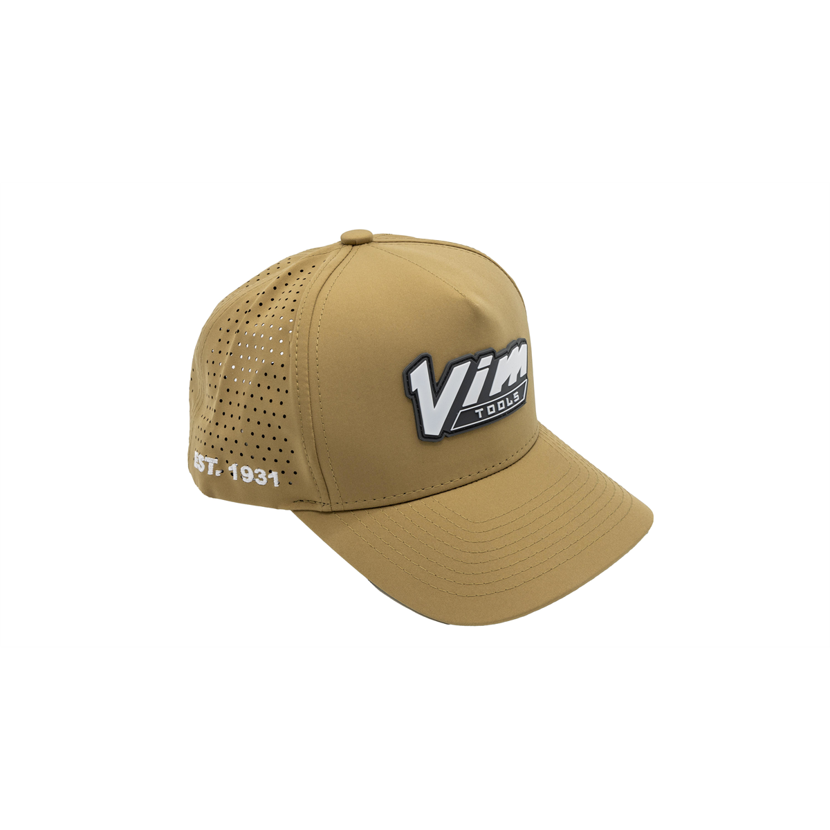 VIM Tools PVC Vintage White  VIM Logo & 1931 - Tan Hat