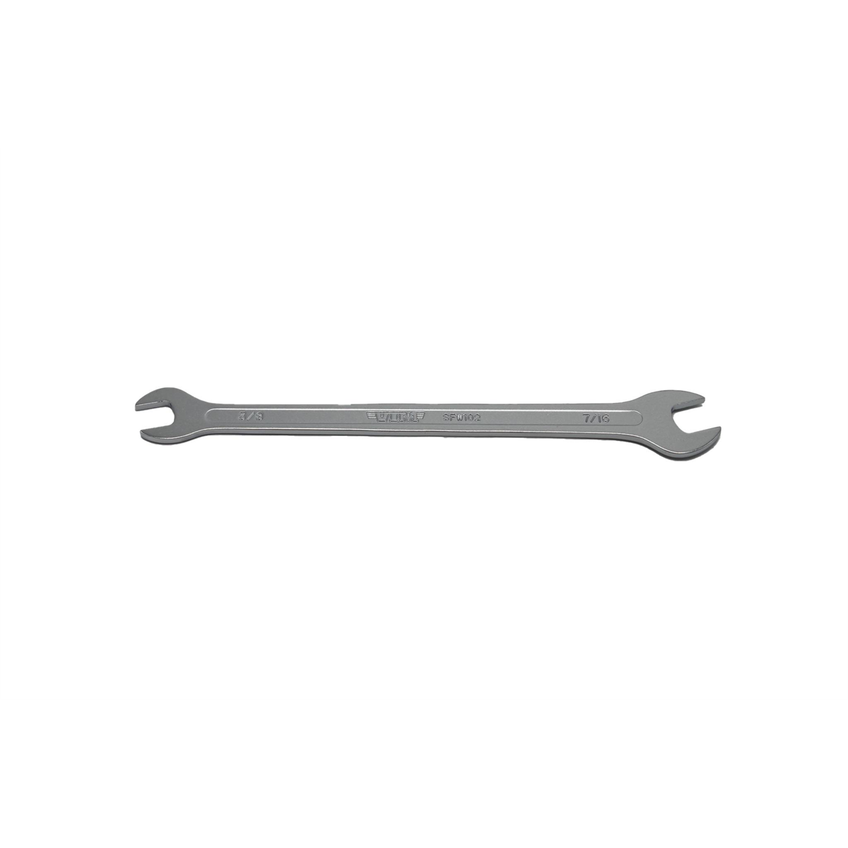 Vim Tools Sae Flat Thin Wrench, Double Open End, 3/8 Inch X 7/16