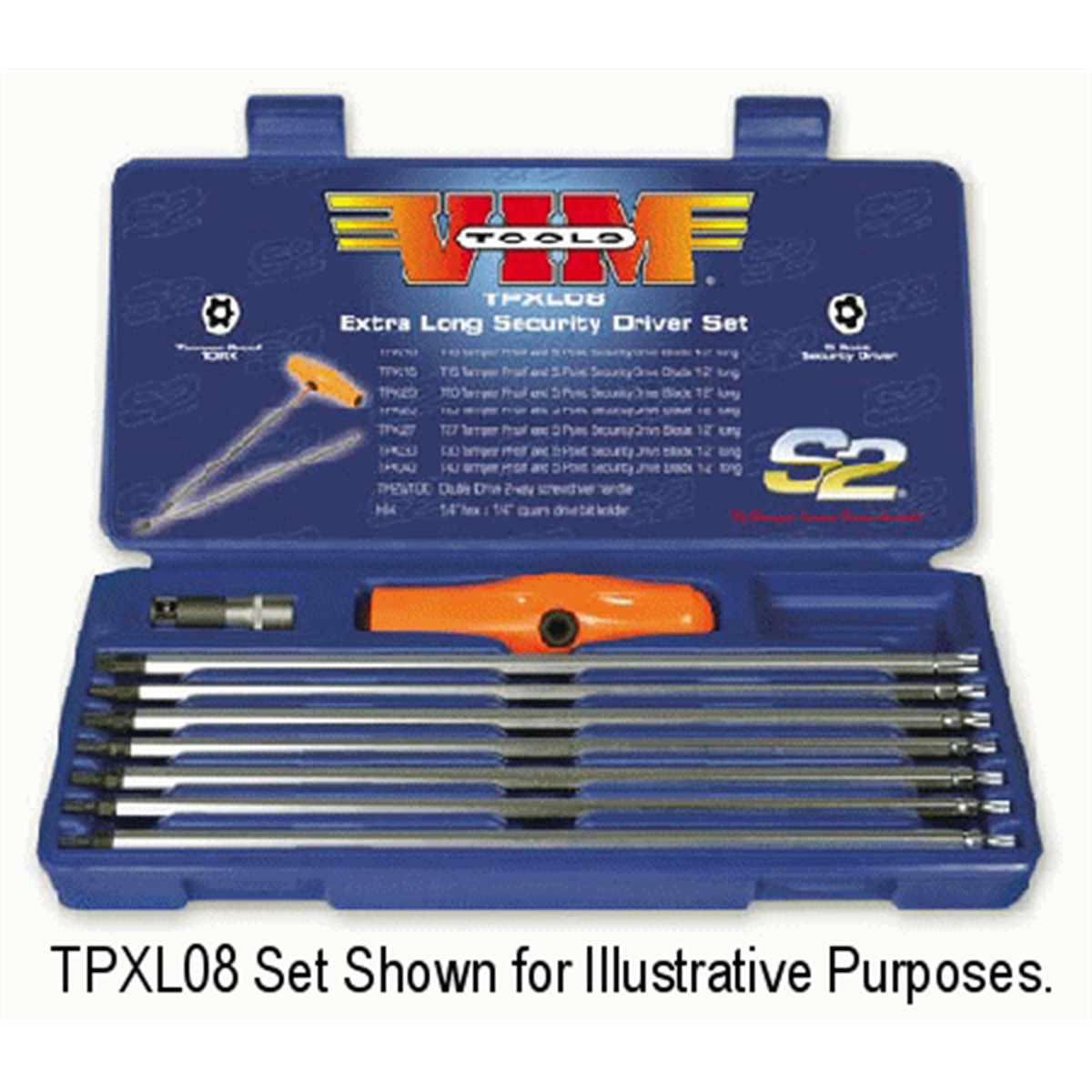 Vim Tools T15 Tamper Proof And 5 Point Security Drive Blade, 12 Inch Long