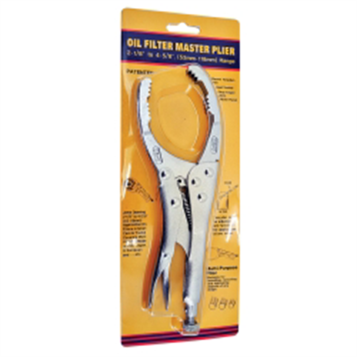 VIM Tools Locking Adjustable Oil Filter Pliers, 2.125 Inch To 4.25
