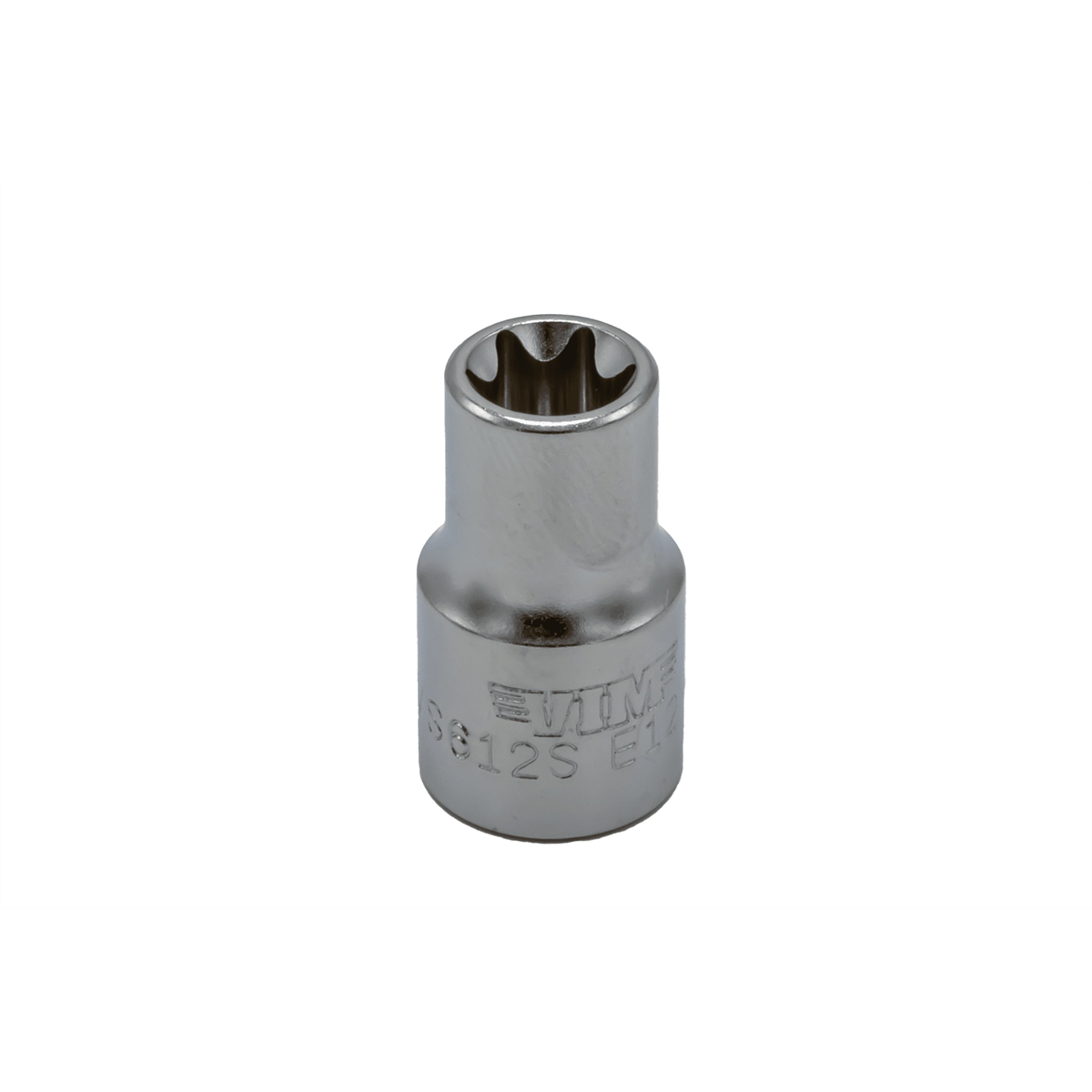 Vim Tools E12 Torx Socket, 3/8 Inch Square Drive, Satin Chrome
