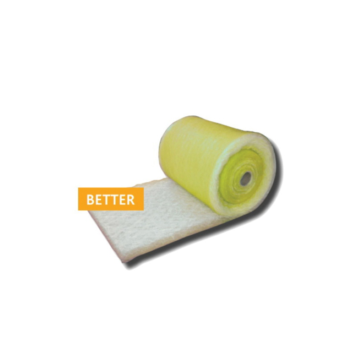 Viledon Filters 400-124 400 Paint Arrestor Roll, 24 in W x 2-1/2 in D x 100 ft H, 22 g Fiberglass Media