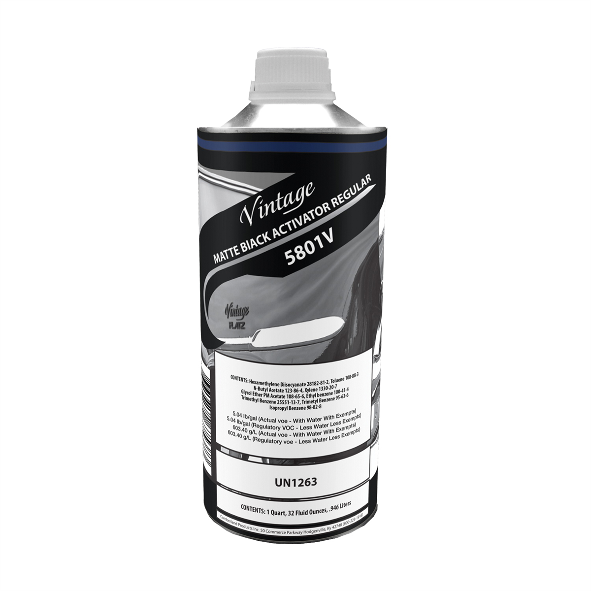 Vintage Flatz CP5801-4 Regular Speed Activator, 1 qt Can, Colorless, Liquid, Use With: Hot Rod Colors